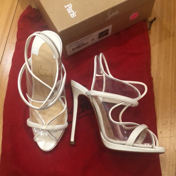 Christian Louboutin Aqua Ronda Heels - Picture 5 of 7